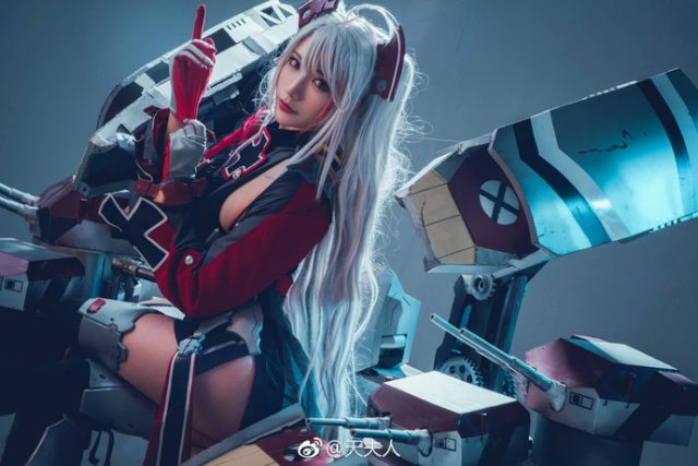 coser@天夫人在《碧蓝航线》中化身炫丽性感的欧根亲王(简单好玩的手工玩具步骤)插图1
