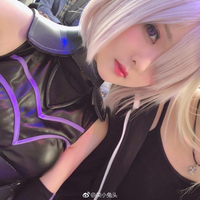 coser@荣小兔头在《命运-冠位指定》化身“盾之少女”玛修(荣小兔头莫娜)插图5