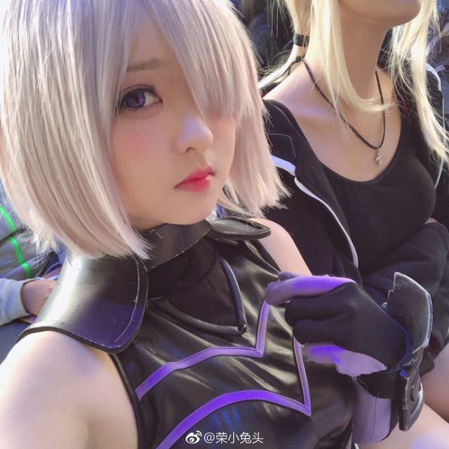 coser@荣小兔头在《命运-冠位指定》化身“盾之少女”玛修(荣小兔头莫娜)插图4