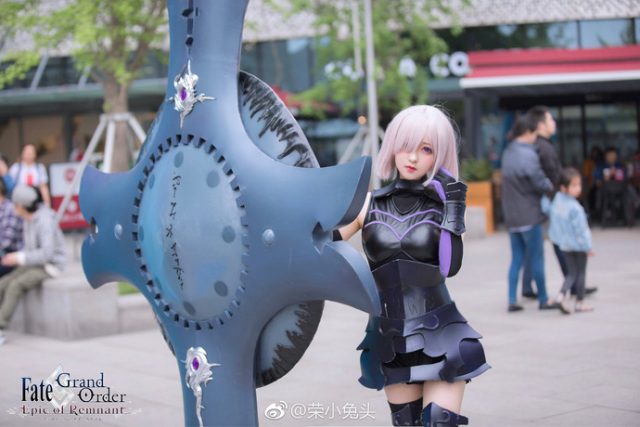 coser@荣小兔头在《命运-冠位指定》化身“盾之少女”玛修(荣小兔头莫娜)插图2