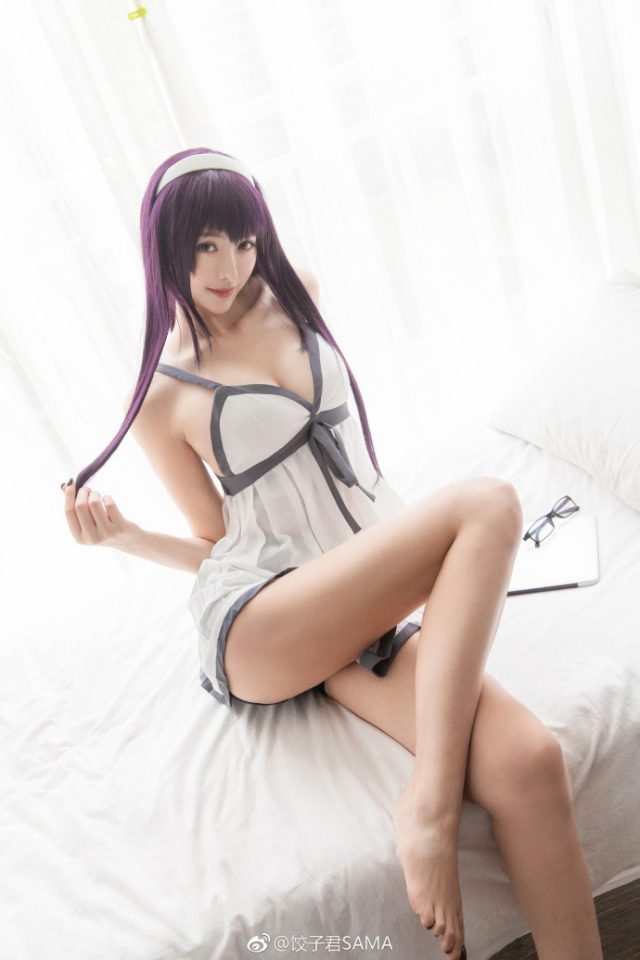 coser@饺子君SAMA在《路人女主的养成方法》中化身霞丘诗羽(饺子君原名)插图1