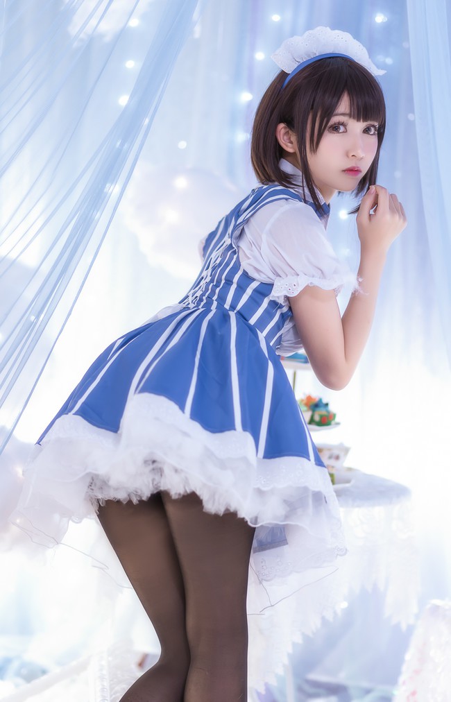 coser@鳗鱼霏儿在《路人女主的养成方法》化身“女仆版”加藤惠插图3