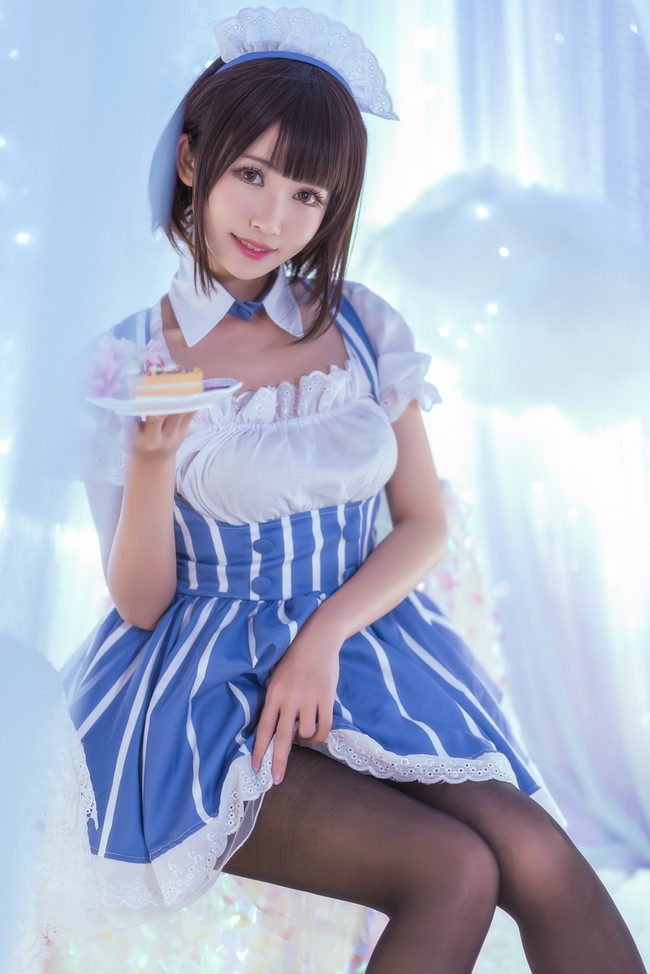 coser@鳗鱼霏儿在《路人女主的养成方法》化身“女仆版”加藤惠插图2