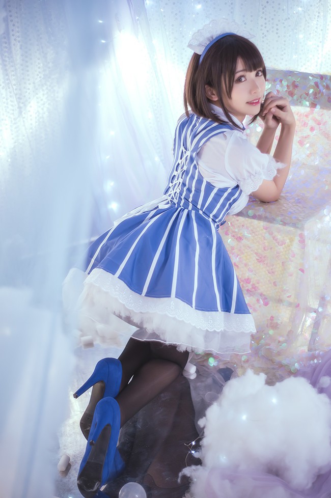 coser@鳗鱼霏儿在《路人女主的养成方法》化身“女仆版”加藤惠插图4