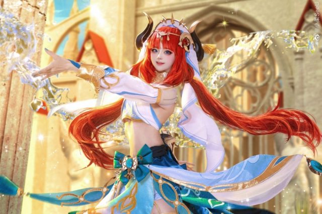 coser@小柔SeeU在《原神Impact》中化身“莲光落舞筵”妮露插图