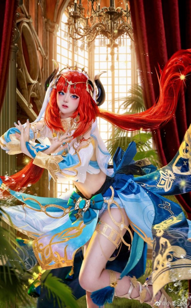 coser@小柔SeeU在《原神Impact》中化身“莲光落舞筵”妮露插图5