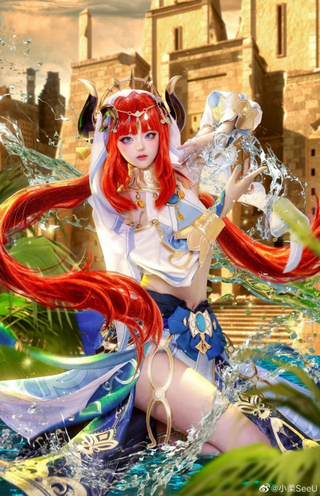 coser@小柔SeeU在《原神Impact》中化身“莲光落舞筵”妮露插图6