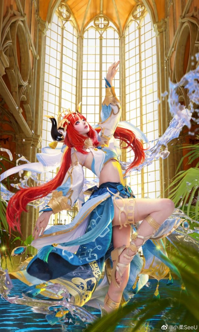 coser@小柔SeeU在《原神Impact》中化身“莲光落舞筵”妮露插图2