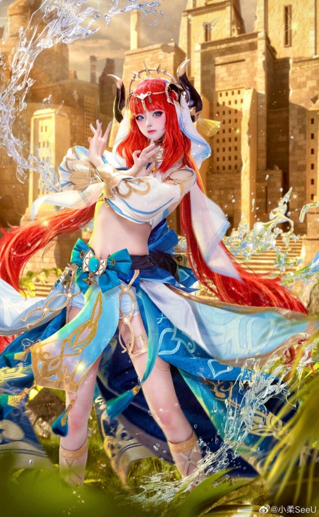 coser@小柔SeeU在《原神Impact》中化身“莲光落舞筵”妮露插图3