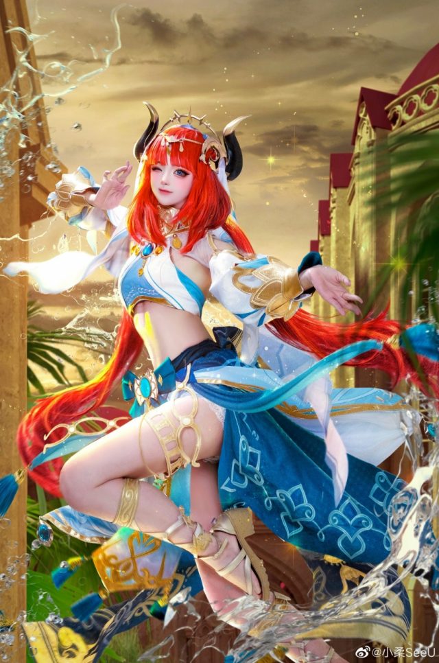coser@小柔SeeU在《原神Impact》中化身“莲光落舞筵”妮露插图4