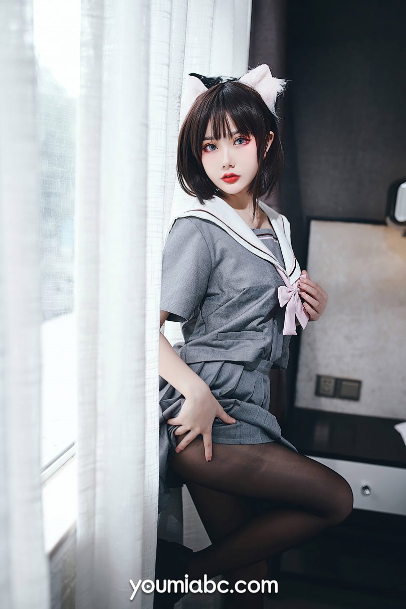 您的蛋蛋cos猫娘 | 您的蛋蛋_YouMi尤蜜·制服猫娘cos图集 [44P-845MB]