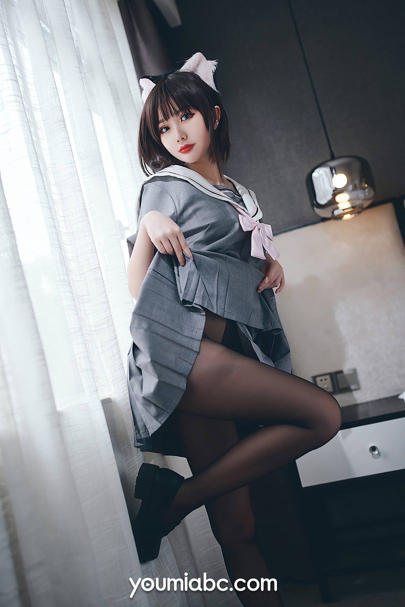 您的蛋蛋cos猫娘 | 您的蛋蛋_YouMi尤蜜·制服猫娘cos图集 [44P-845MB]