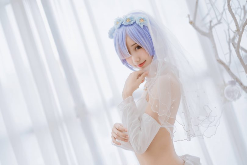 木棉棉OwO cos蕾姆 | 木棉棉OwO_《Re: ZERO》·蕾姆婚纱cos作品 [30P-210MB]插图