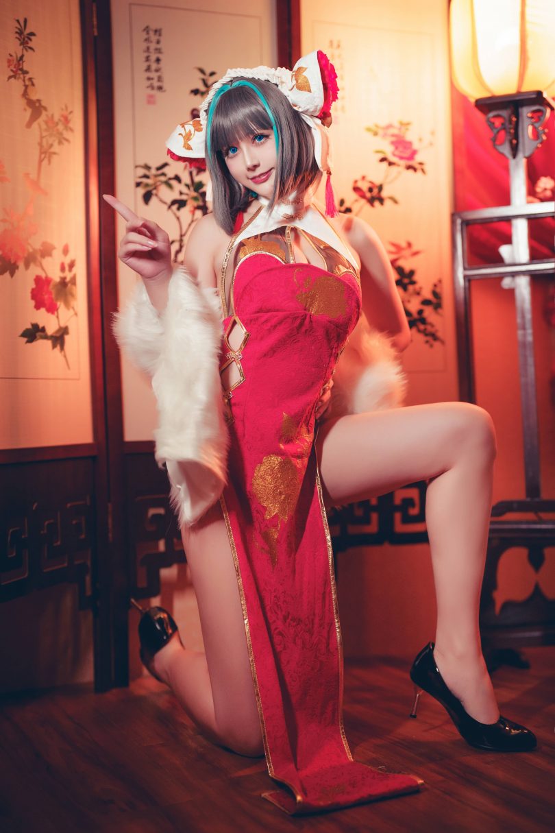 沖田凛花Rinka cos柴郡 | 沖田凛花Rinka_碧蓝航线·Cheshire柴郡cos [15P-61MB](冲田总司人气)插图