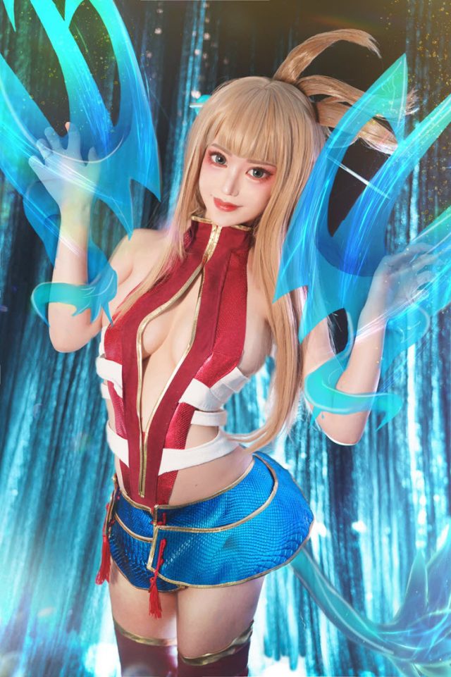coser@煙_HedY在《传说对决》化身性感艳丽的星葵（Aoi）(coser烟火图片)插图5