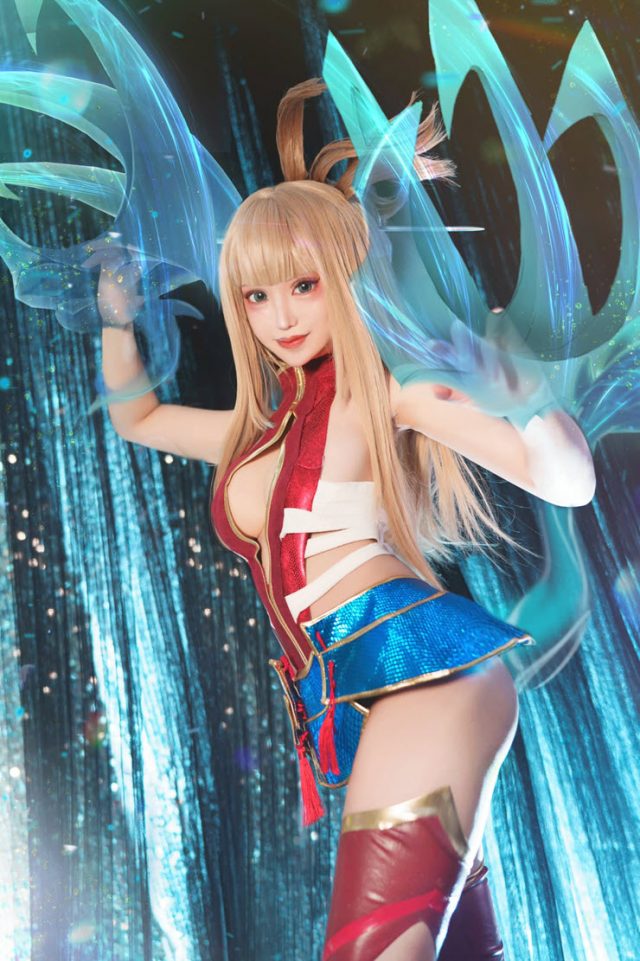 coser@煙_HedY在《传说对决》化身性感艳丽的星葵（Aoi）(coser烟火图片)插图3