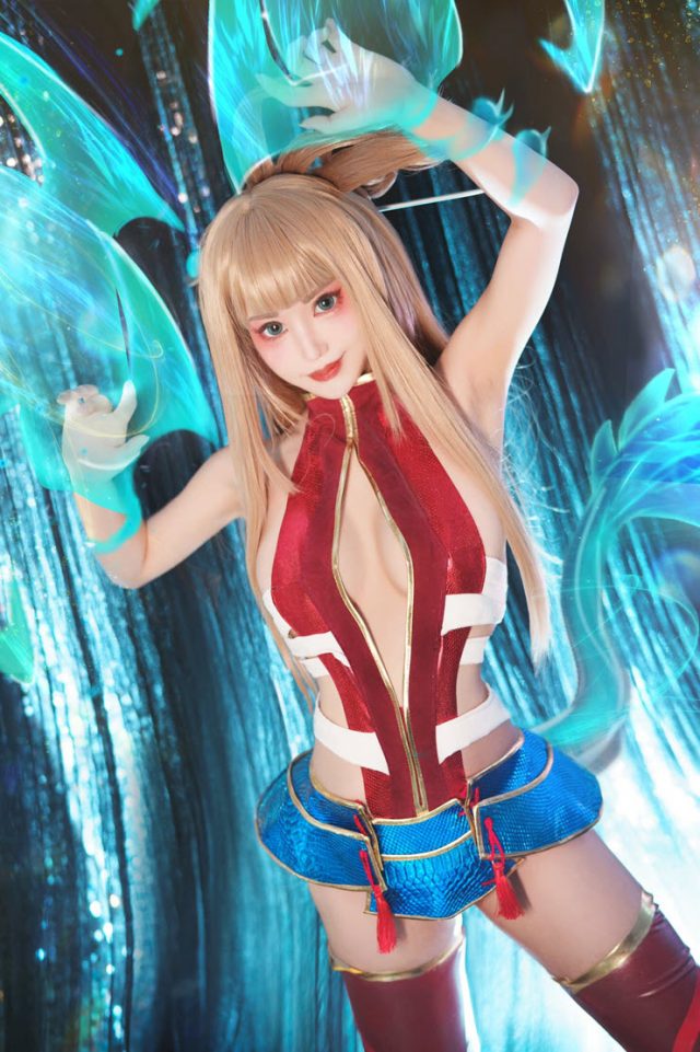 coser@煙_HedY在《传说对决》化身性感艳丽的星葵（Aoi）(coser烟火图片)插图4