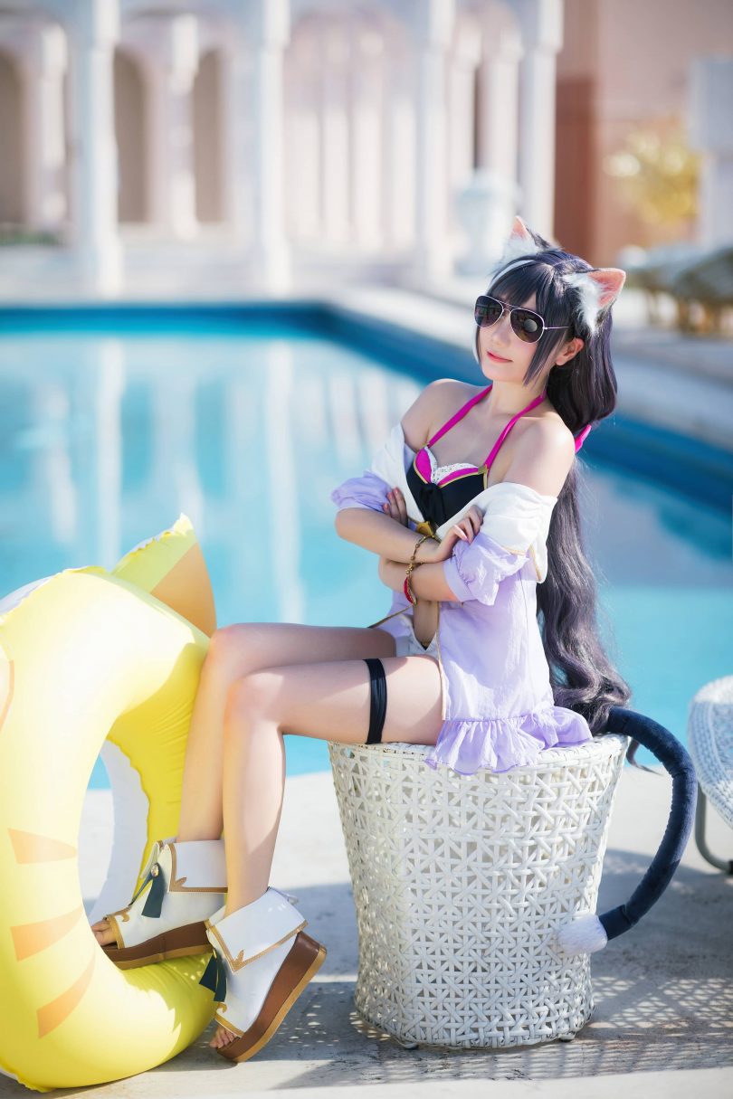 瓜希酱cos凯露夏日 | 瓜希酱_公主连结·凯露夏日cos作品 [21P-86MB]插图