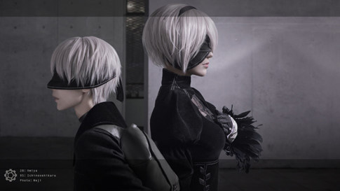 NieR:Automata COSPLAY：当《尼尔：机械纪元》的2B女孩拥抱“尤尔哈9S”时插图2