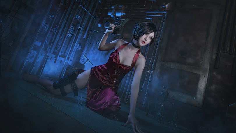 Shika小鹿鹿cos艾达王 | Shika小鹿鹿_生化危机·艾达王旗袍cos [14P-140MB]([shika小鹿鹿])插图