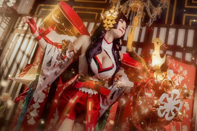 coser@Arisara Karbdecho在《传说对决》化身“狐灵巫女”特尔安娜丝插图2