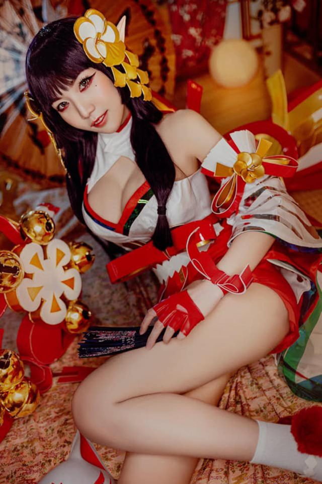 coser@Arisara Karbdecho在《传说对决》化身“狐灵巫女”特尔安娜丝插图5