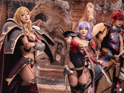 韩国coser@Aza Miyuko在游戏《Langrisser》的最新cosplay(韩国女团)插图1
