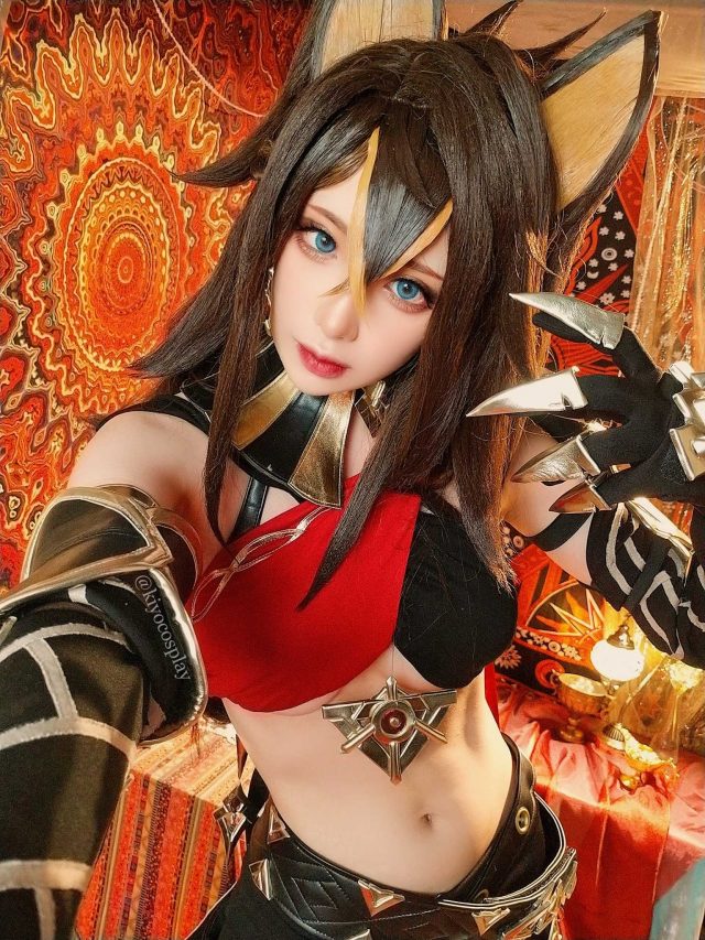 新加坡女coser@Kiyo在《原神Impact》的性感迪希雅cosplay照片(新加坡女性地位高吗)插图1