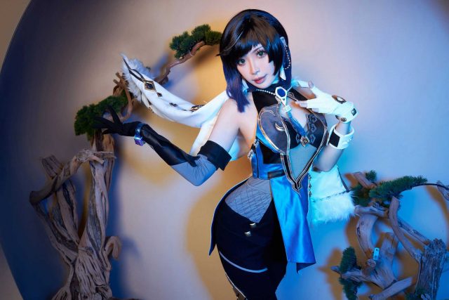 新加坡女coser@Kiyo在《原神Impact》的性感迪希雅cosplay照片(新加坡女性地位高吗)插图2