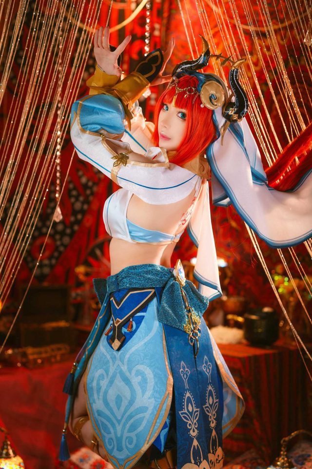 新加坡女coser@Kiyo在《原神Impact》的性感迪希雅cosplay照片(新加坡女性地位高吗)插图4