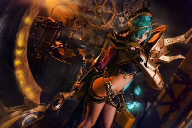 台湾女coser@Miu在游戏《传说对决》中化身“异域舞娘”美娜插图3