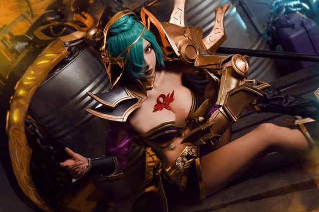 台湾女coser@Miu在游戏《传说对决》中化身“异域舞娘”美娜插图5