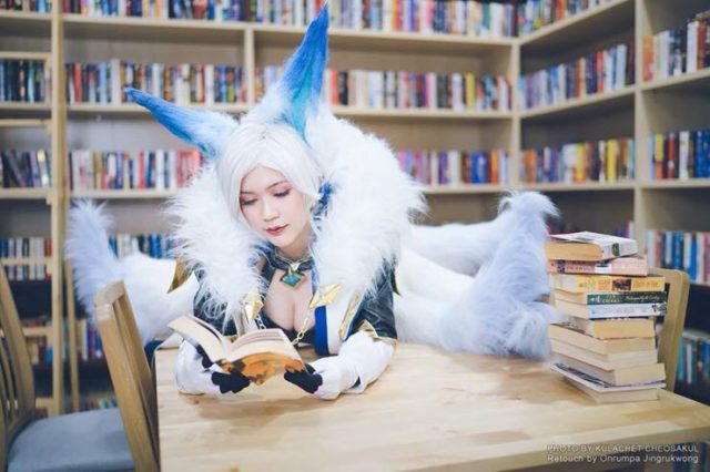 泰国女coser@Onnies在《传说对决》中化身“九尾灵狐”莉莉安插图3