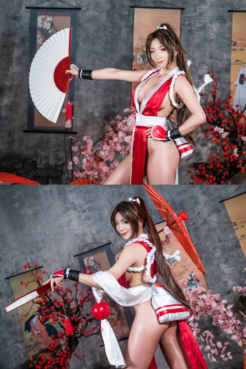 韩国coser@Pion Kim在《The King Of Fighters》完美cosplay不知火舞(韩国核污水排海出现连锁反应)插图4