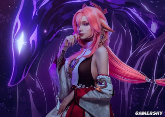 俄罗斯女coser@Vell Felice在《原神》变身“狐狸小姐”八重神子(俄罗斯女孩姓名)插图