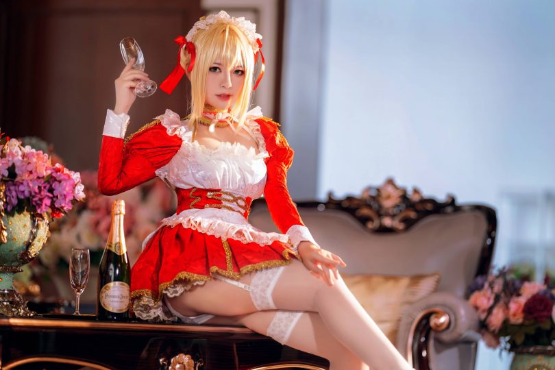 半半子cos尼禄 | 半半子_Claudius Maid·尼禄女仆cos作品 [43P-353MB]