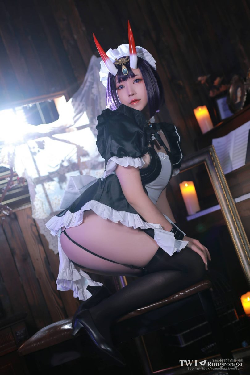 小容仔咕咕咕w cos作品 | 小容仔咕咕咕w_FGO·酒吞童子女仆cos [46P1V-307MB](小容仔咕咕咕wcos)插图