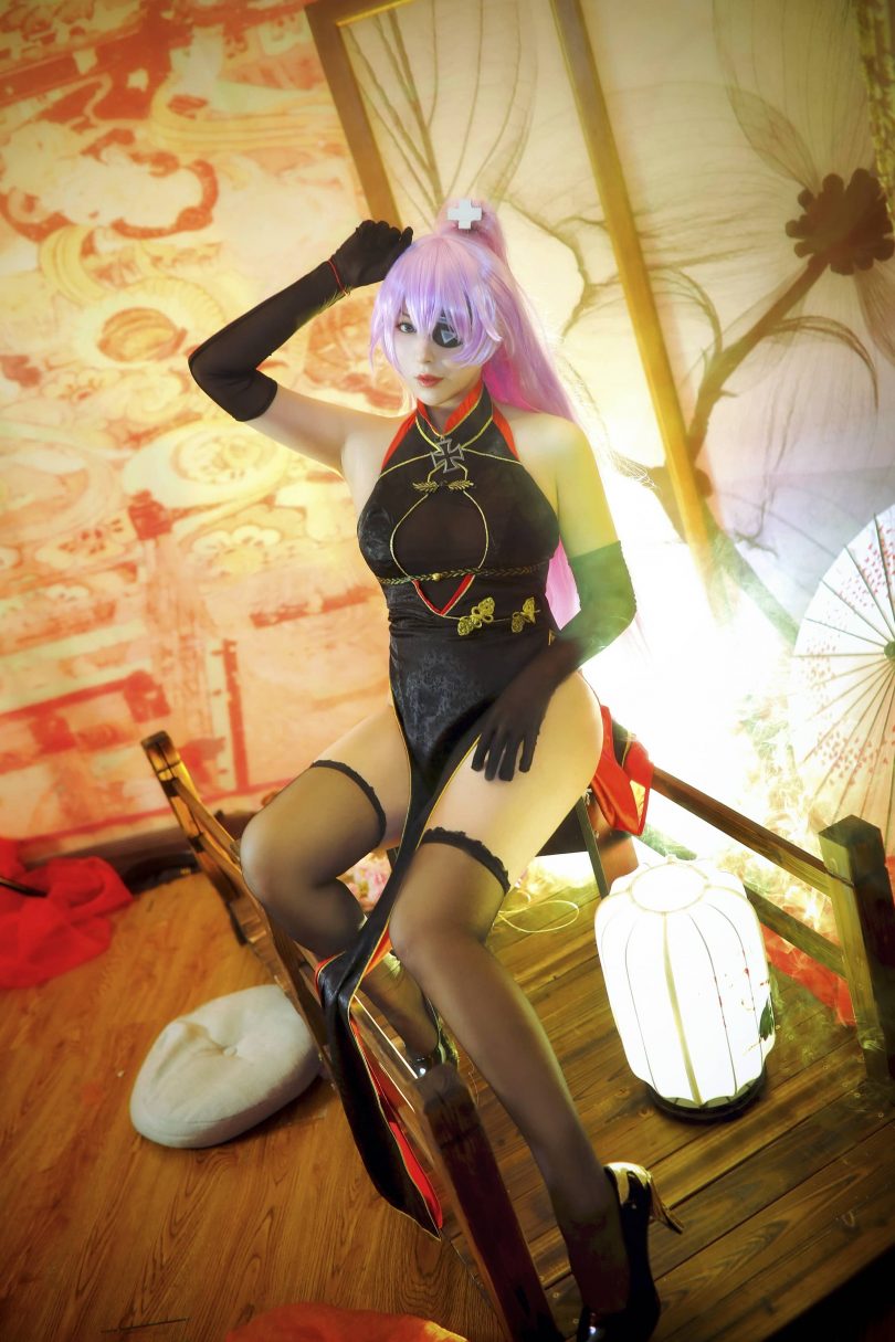 小容仔咕咕咕w cos图集 | 小容仔咕咕咕w_碧蓝航线·沙恩霍斯特cos [11P-170MB]