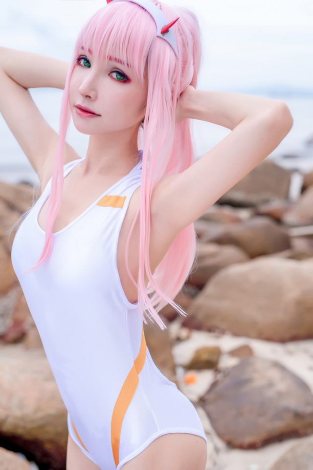 coser@小洮在《DARLING in the FRANXX》中化身“神秘少女”零二插图5