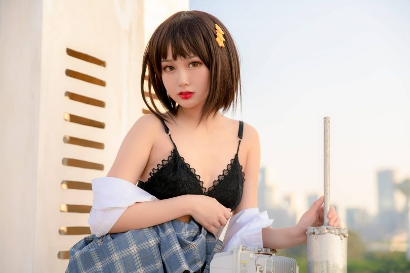 您的蛋蛋_JK cos系列 | 您的蛋蛋_YouMi尤蜜·天台JK cos作品 [41P-662MB](蛋蛋的百家号)插图