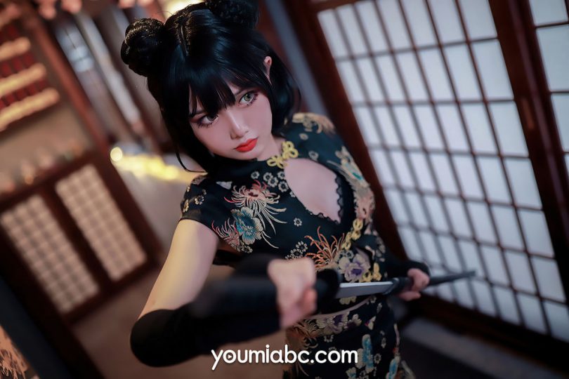您的蛋蛋cos武士娘 | 您的蛋蛋_YouMi·旗袍武士娘cos作品 [33P-650MB](蛋蛋cp)插图