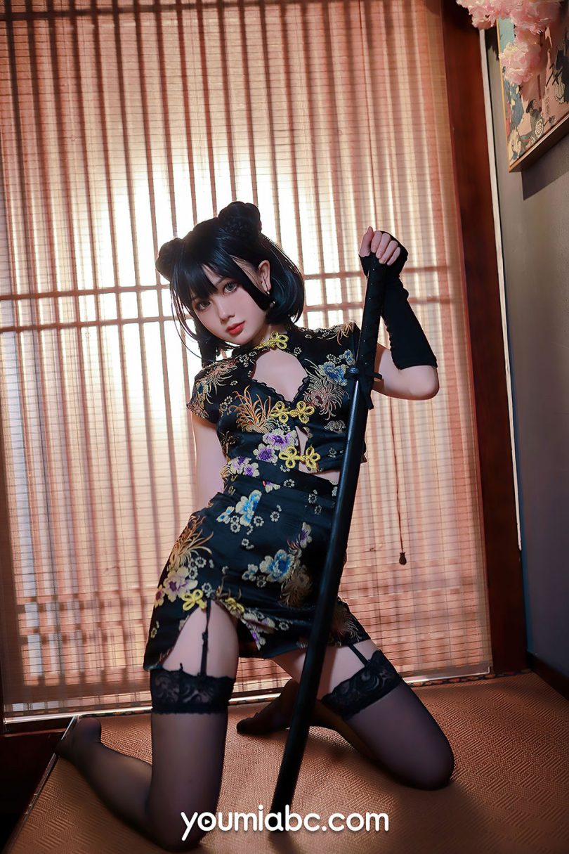 您的蛋蛋cos武士娘 | 您的蛋蛋_YouMi·旗袍武士娘cos作品 [33P-650MB]