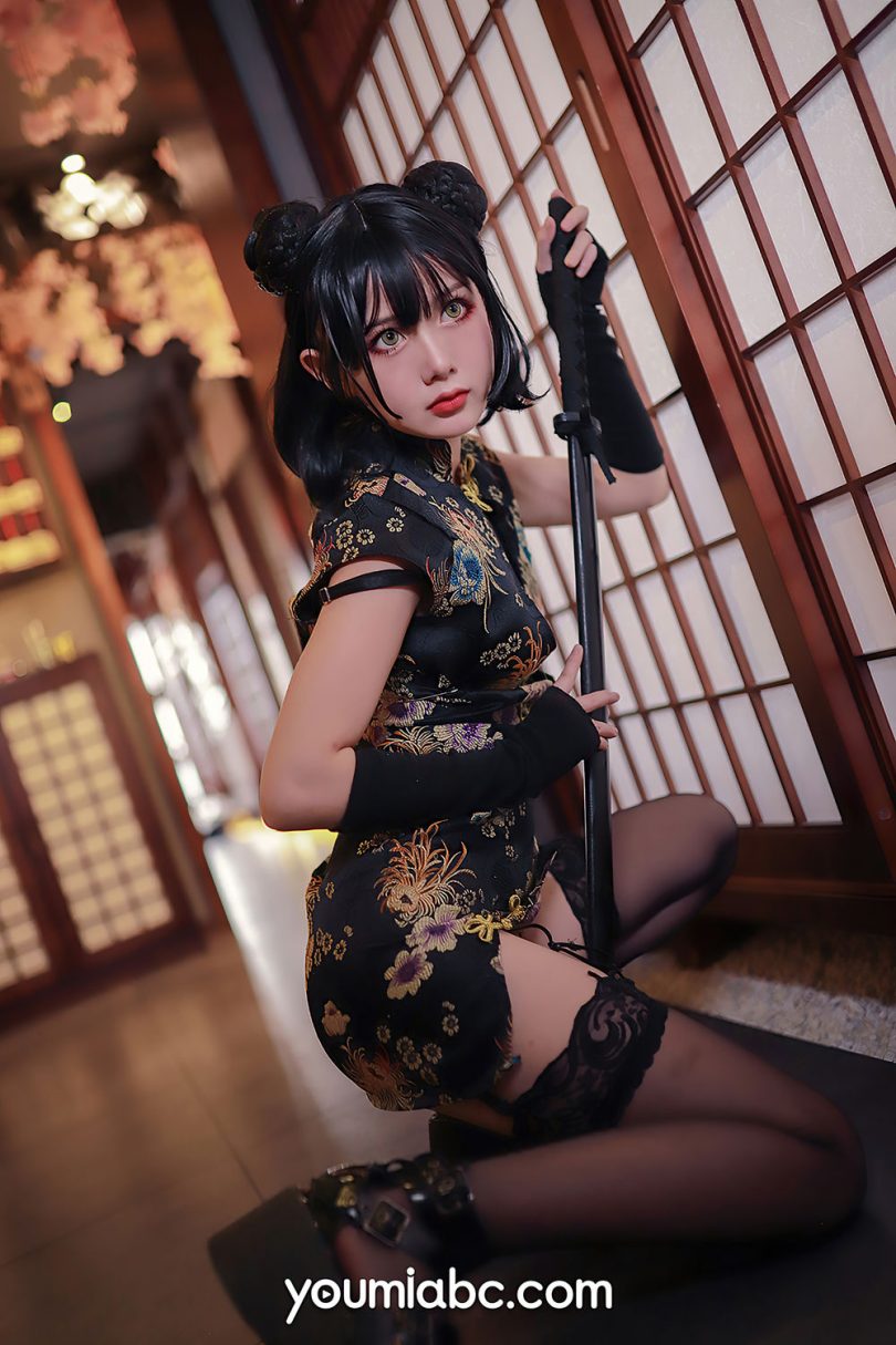 您的蛋蛋cos武士娘 | 您的蛋蛋_YouMi·旗袍武士娘cos作品 [33P-650MB]