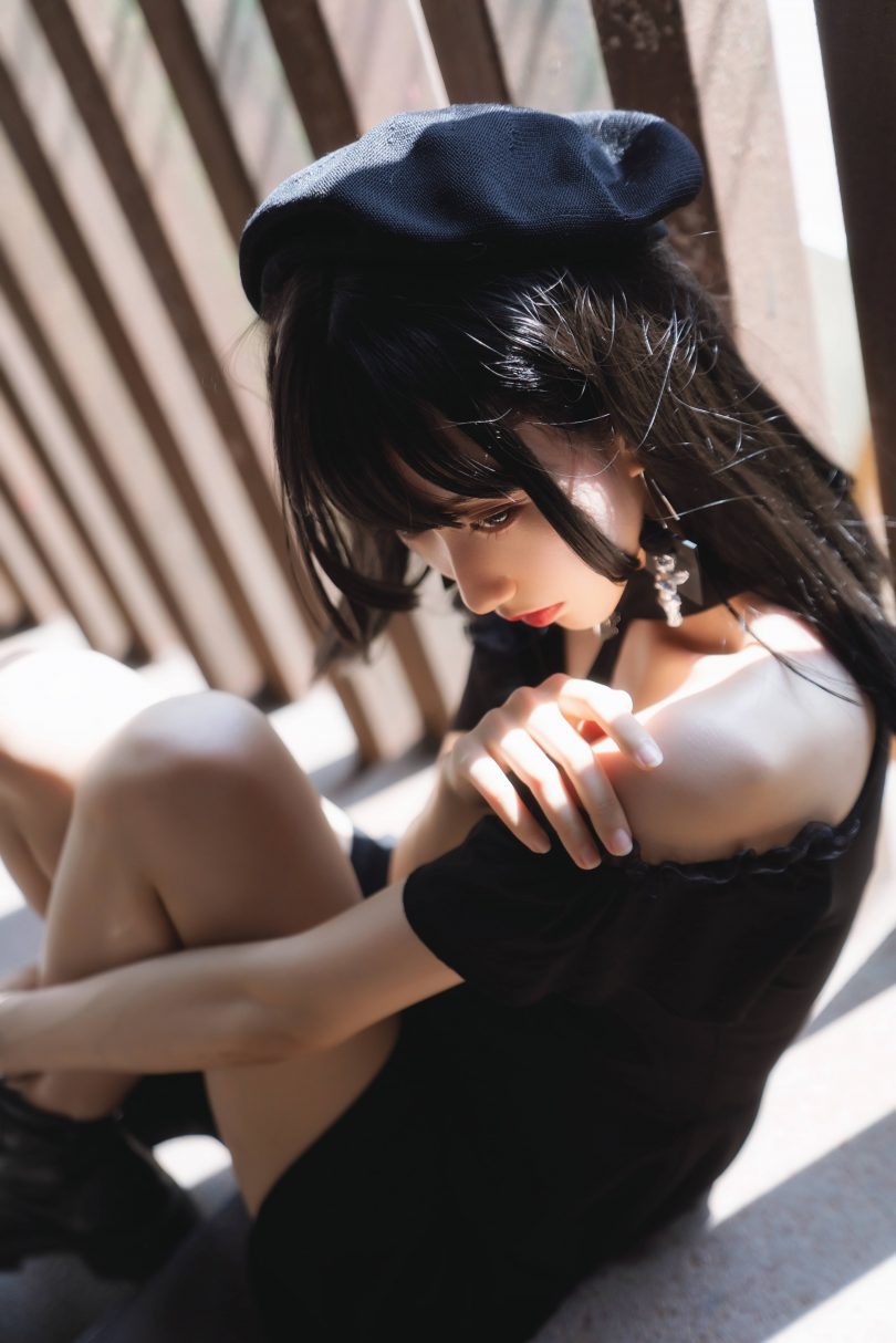 木棉棉OwO cosplay作品 | 木棉棉OwO_连体裙·黑色魅惑cos图包 [23P-441MB]插图6