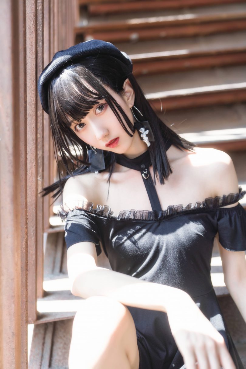 木棉棉OwO cosplay作品 | 木棉棉OwO_连体裙·黑色魅惑cos图包 [23P-441MB]插图4