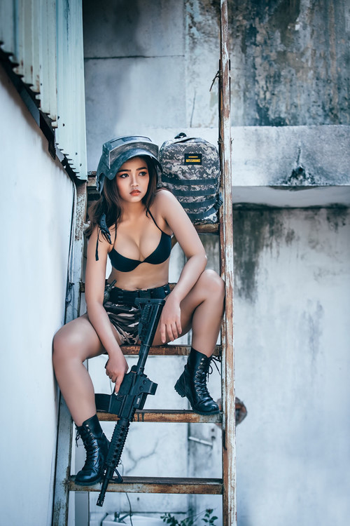 coser@李俊达极具魅力的PUBG cosplay照片让观众目瞪口呆(李俊超留学视频)插图5