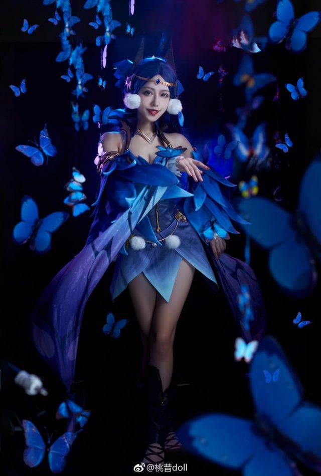 女coser@桃昔doll在游戏《王者荣耀》中化身“绝世舞姬”貂蝉插图2