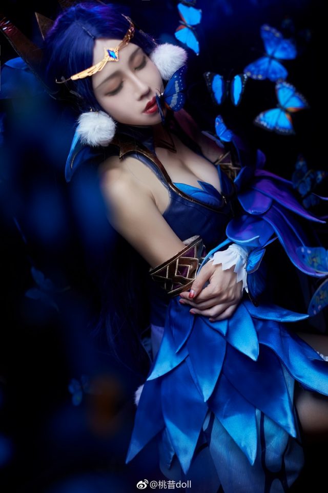 女coser@桃昔doll在游戏《王者荣耀》中化身“绝世舞姬”貂蝉插图5