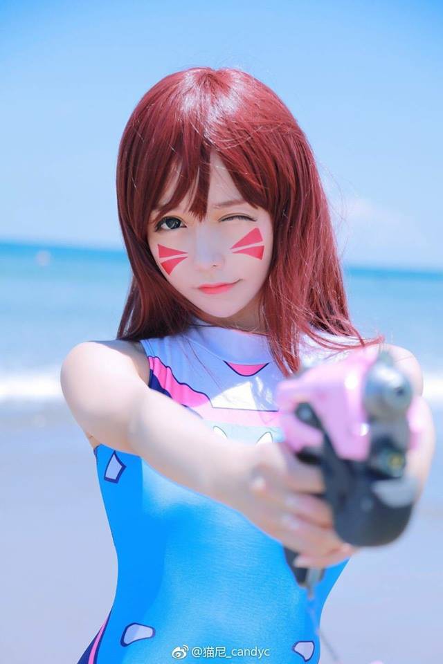 coser@猫尼_Neko在《守望先锋》中化身“比基尼版”宋哈娜D.Va插图6