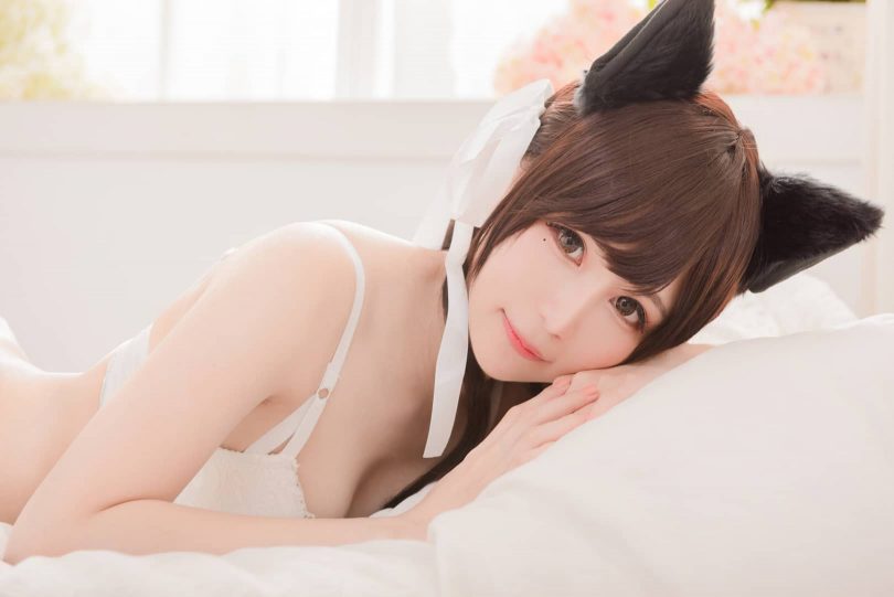 白神泱cosplay图集 | 白神泱_兽耳·白色内衣cos作品 [13P-7.51MB]